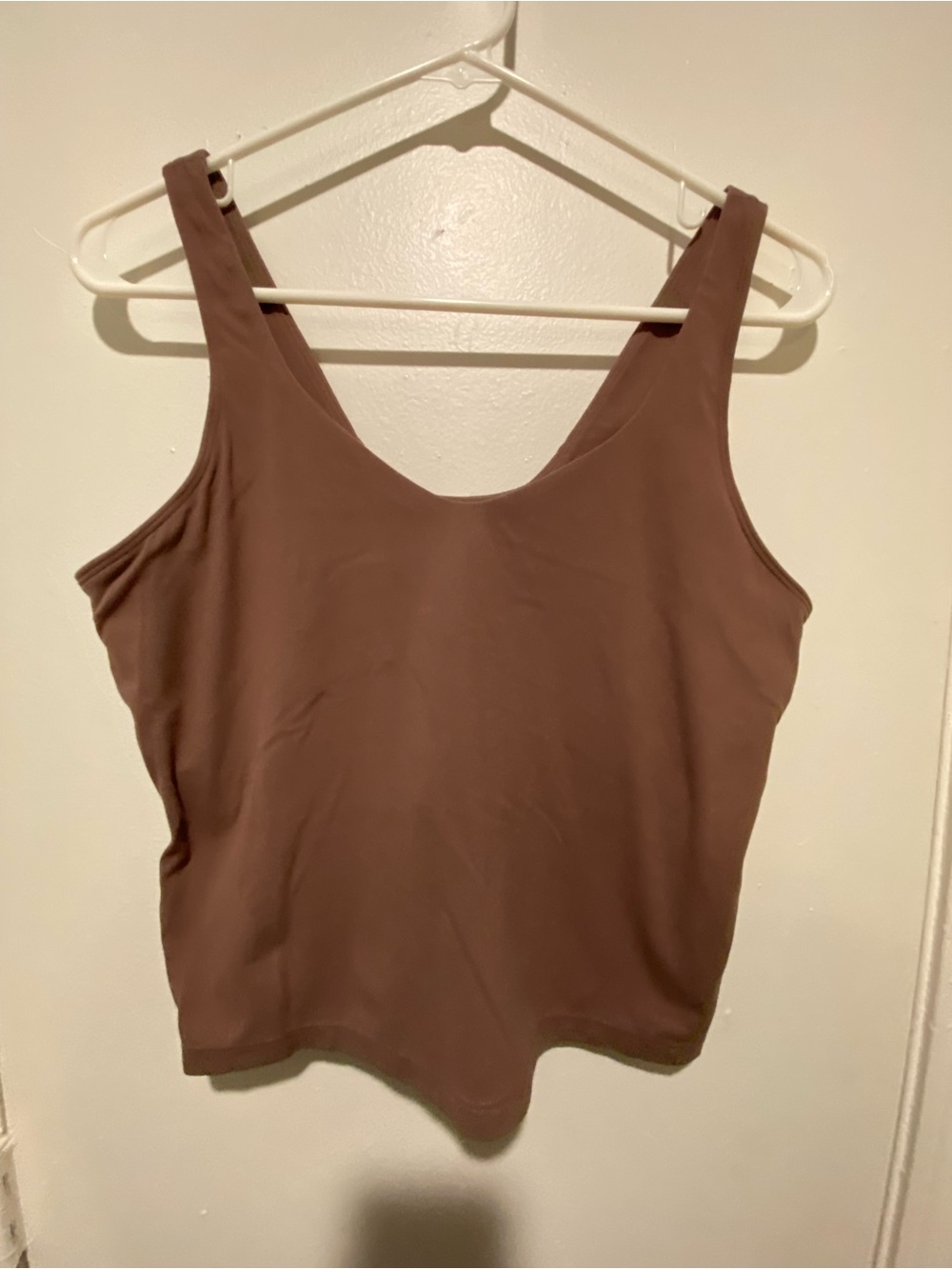 Womens Mauve Scoop Neck Tank Top